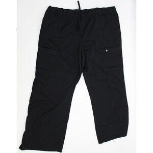 Healing Hands Black Cargo Scrub Pants Womens 2XL Petite 21100P Drawstring